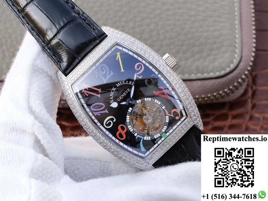 Franck Muller Crazy Color Dreams Tourbillon 8880 Black Dial-Rep Time Watches