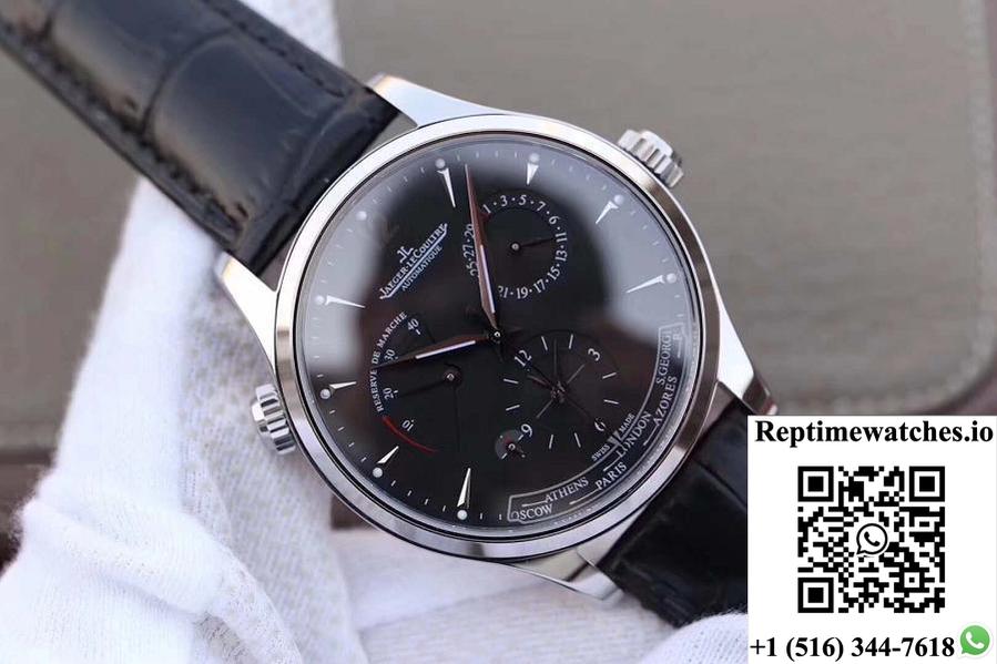 Jaeger-Lecoultre Master Geographic 1428421 Tw Factory Black Dial-Rep Time Watches