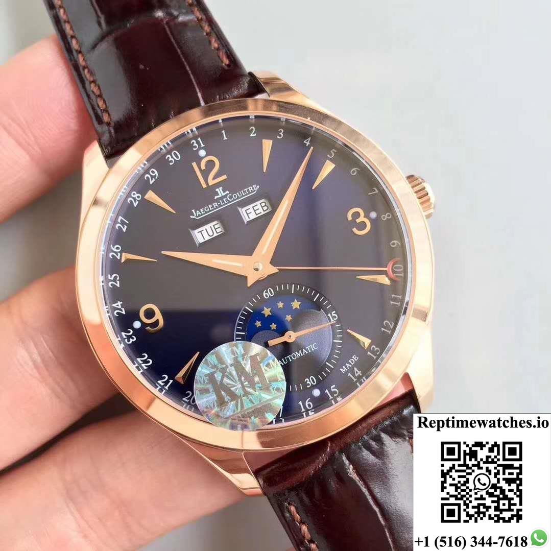 Jaeger-Lecoultre Master Calendar 1552520 Km Factory Blue Dial-Rep Time Watches