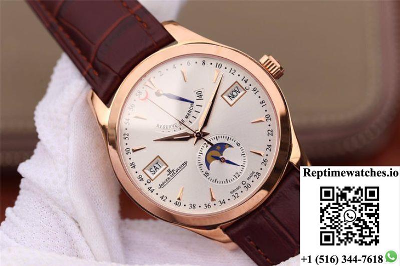Jaeger-Lecoultre Master Calendar Q151242A Rose Gold Silver Dial-Rep Time Watches