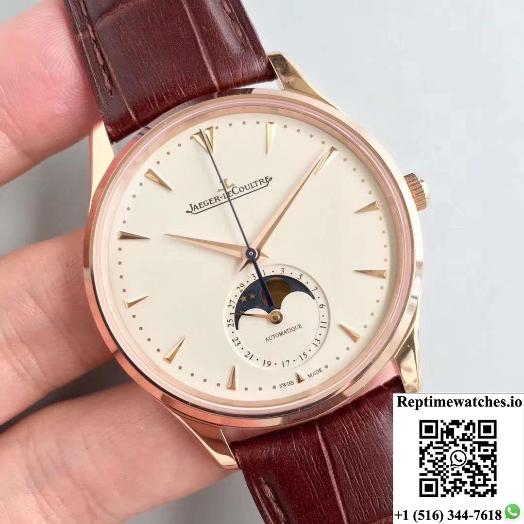 Jaeger-Lecoultre Master Ultra Thin Moon 1362520 Zf Factory White Dial-Rep Time Watches