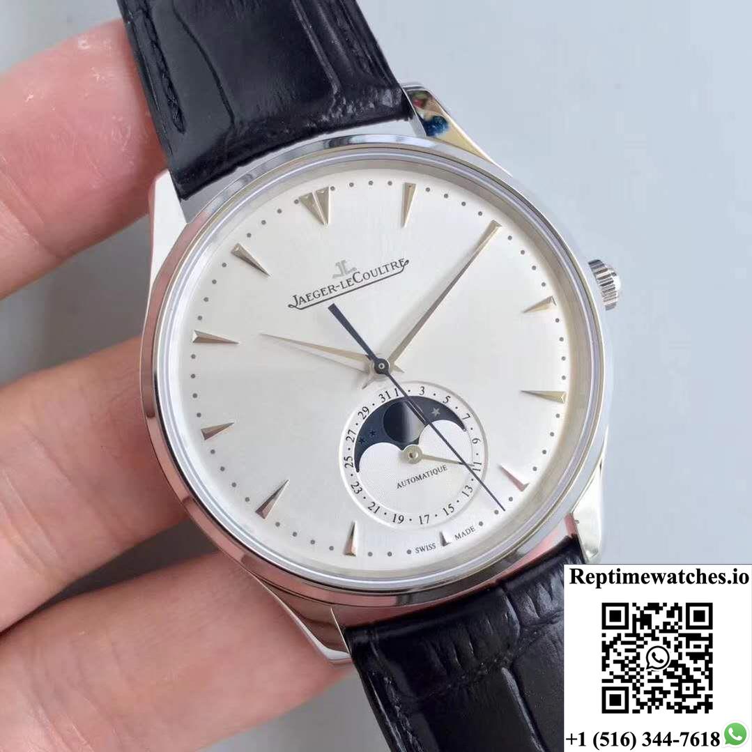 Jaeger-Lecoultre Master Ultra Thin Moon 1368420 Zf Factory Silver Dial-Rep Time Watches