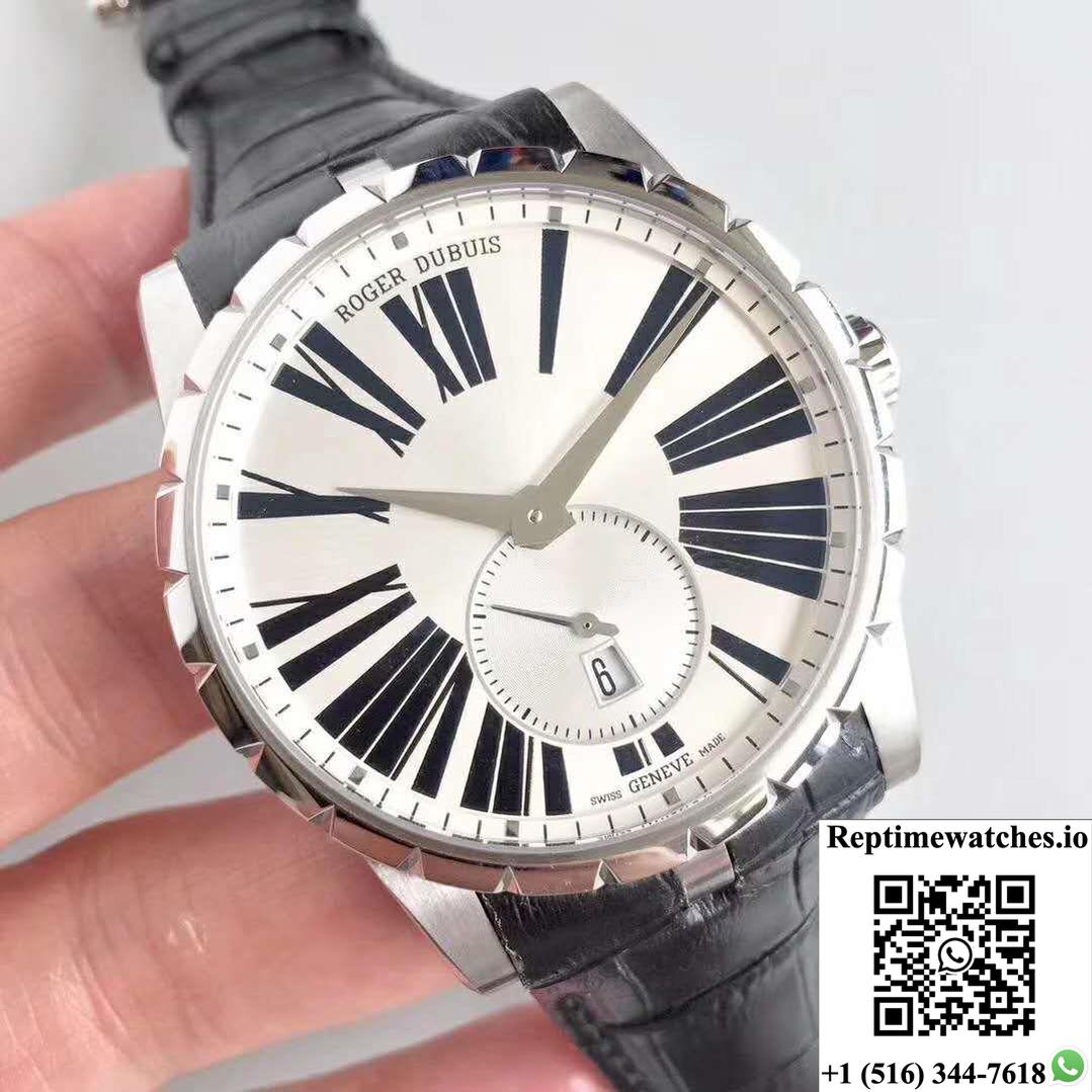 Roger Dubuis Excalibur 42Mm Automatic Rddbex0536 Silver Dial-Rep Time Watches