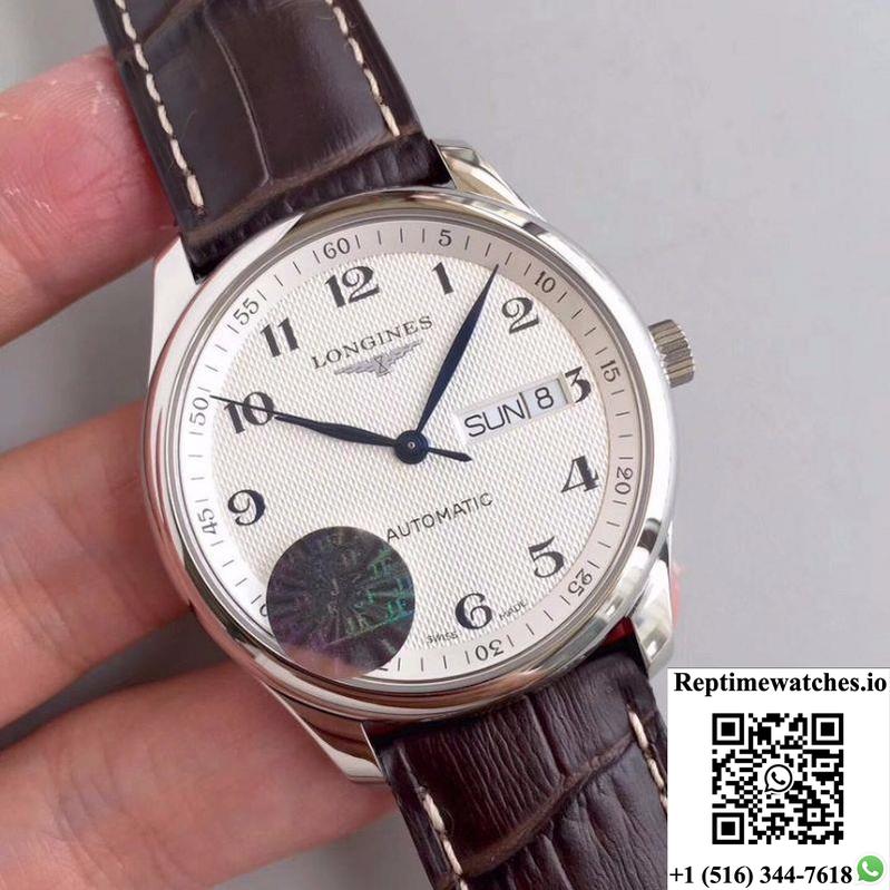 Longines Master Day-Date L2.755.4.78.3 Jf Factory Silver Dial-Rep Time Watches