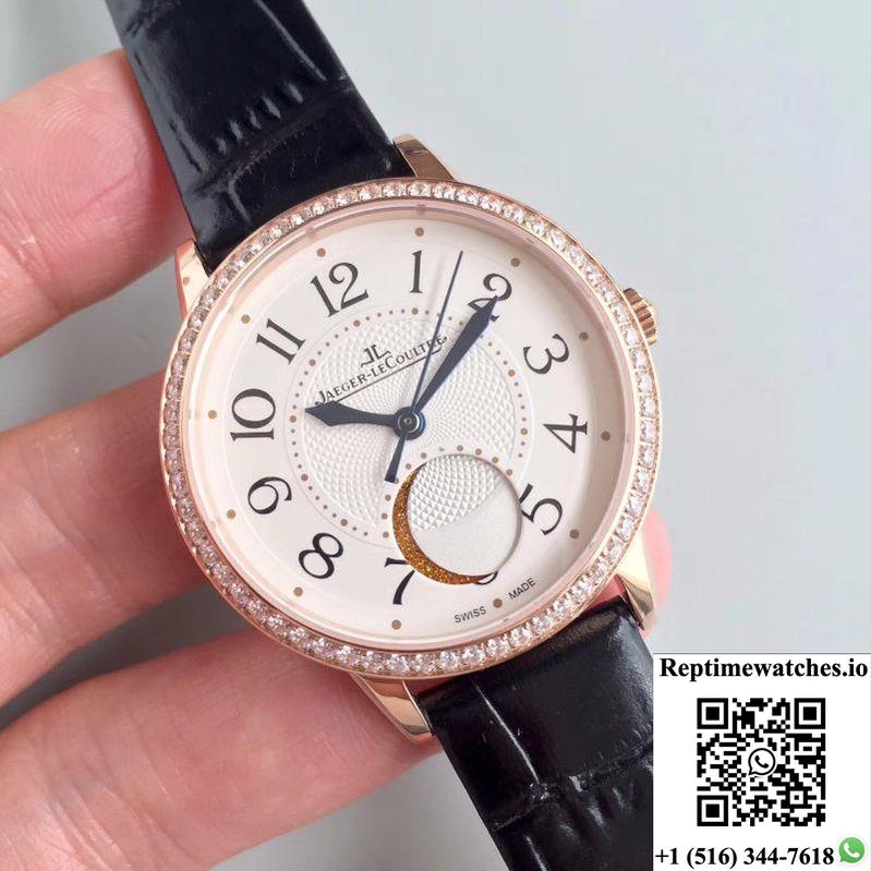 Jaeger-Lecoultre Rendez-Vous 3612420 34Mm Rose Gold Case White Dial-Rep Time Watches