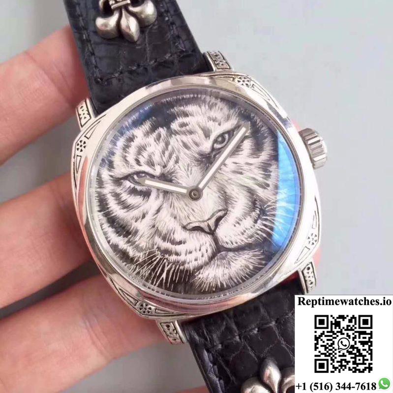 Panerai Radiomir Firenze Hand-Drawn Tiger Pattern Dial-Rep Time Watches