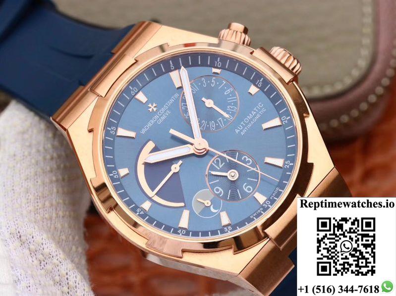 Vacheron Constantin Overseas 44Mm Twa Factory 18K Rose Gold Blue Dial-Rep Time Watches