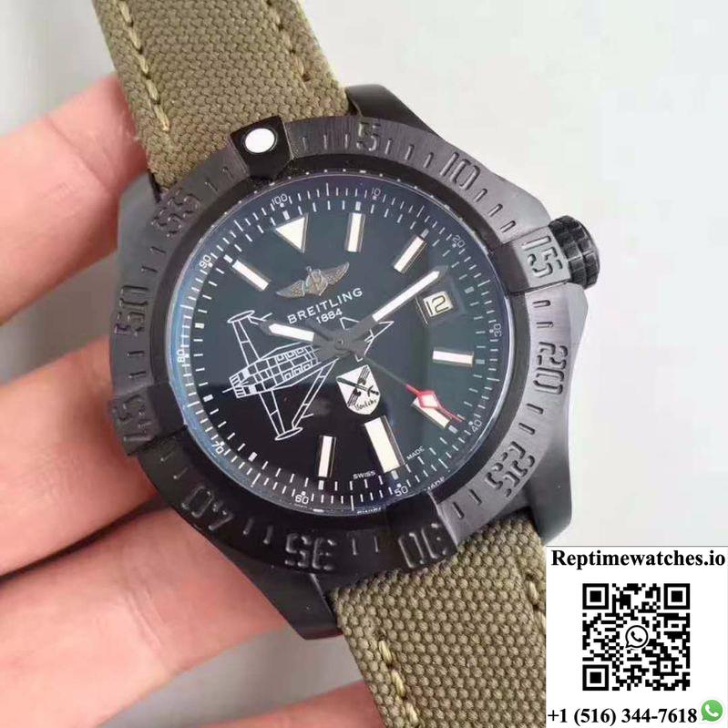 Breitling Avenger Ii Seawolf Boelcke M173316Y/Be72 Gf Factory Black Dial-Rep Time Watches