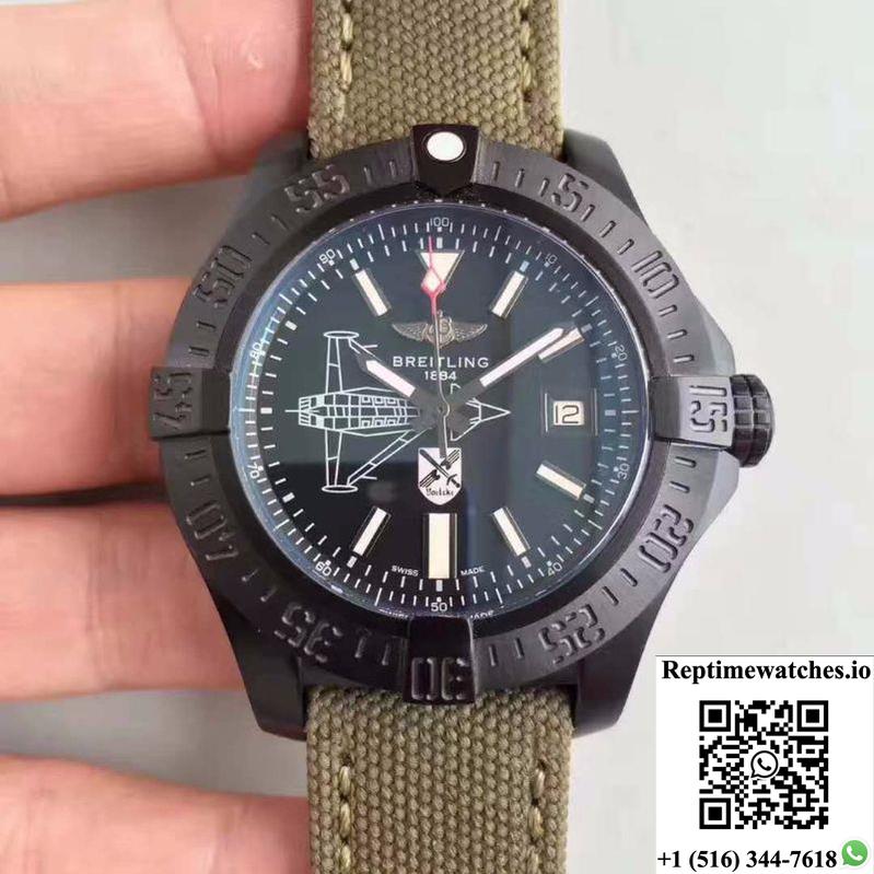 Breitling Avenger Ii Seawolf Boelcke M173316Y/Be72 Gf Factory Black Dial-Rep Time Watches