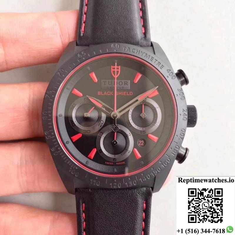 Tudor Fastrider Black Shield 42000Cr Zf Factory Black Dial-Rep Time Watches