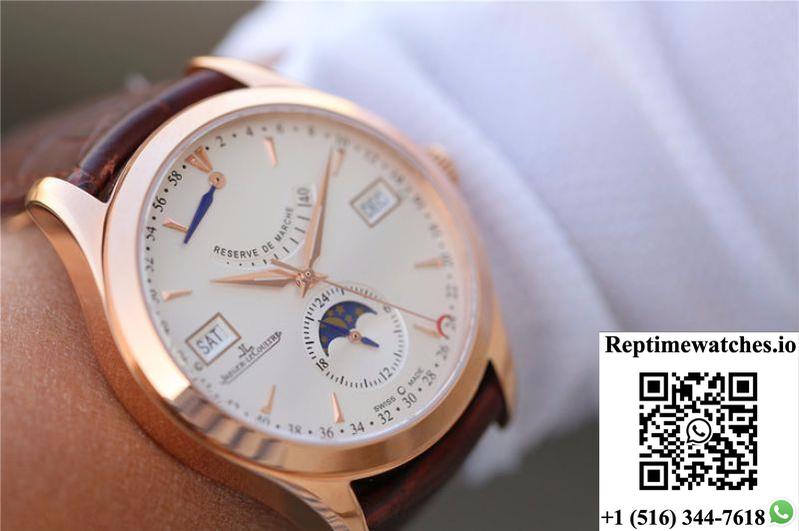 Jaeger-Lecoultre Master Calendar Q151242A Rose Gold Silver Dial-Rep Time Watches