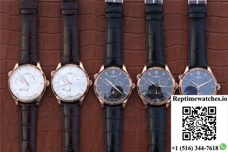Jaeger-Lecoultre Master Calendar 1428421 Rose Gold White Dial-Rep Time Watches