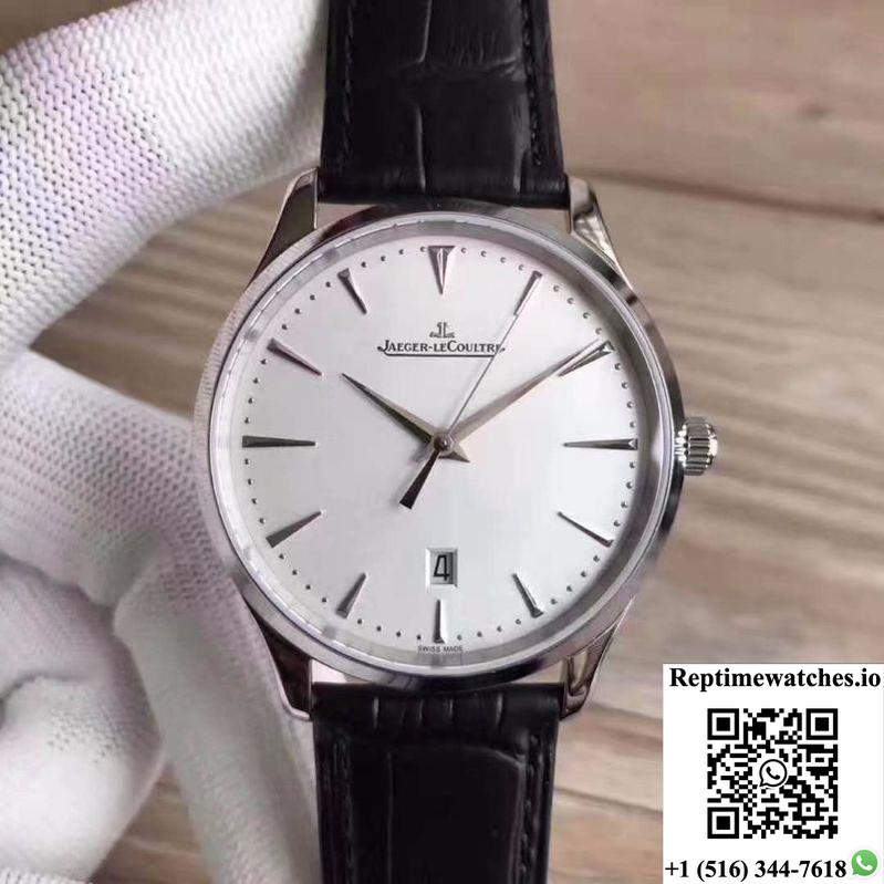 Jaeger-Lecoultre Master Ultra Thin Date 1288420 Zf Factory Silver Dial-Rep Time Watches