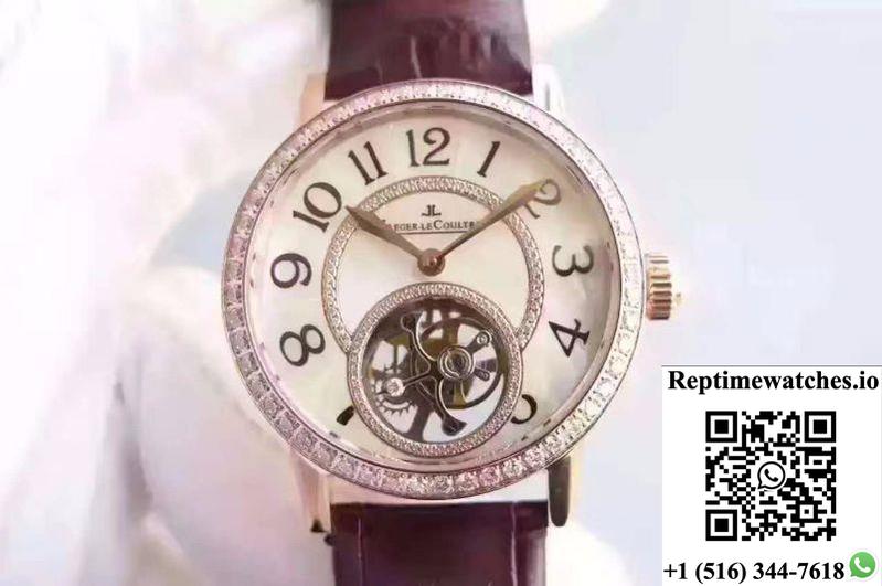 Jaeger-Lecoultre Rendez-Vous Tourbillon 3412405 White Mother Of Pearl Dial-Rep Time Watches