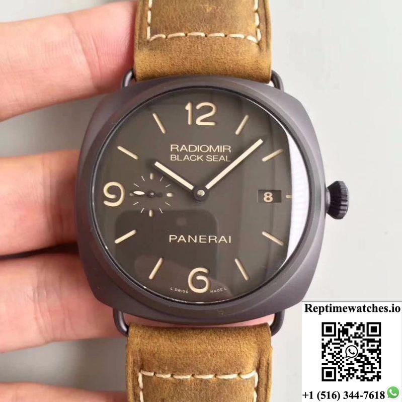 Panerai Radiomir Pam 505 Vs Factory Brown Dial-Rep Time Watches