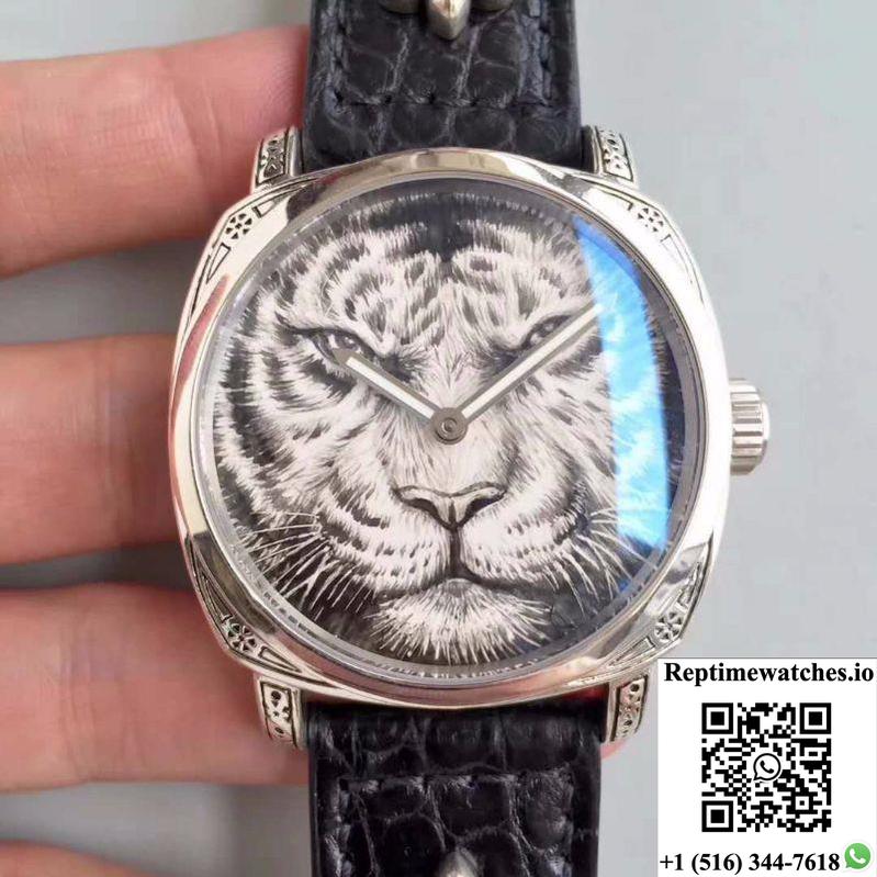 Panerai Radiomir Firenze Hand-Drawn Tiger Pattern Dial-Rep Time Watches