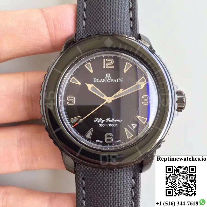 Blancpain Fifty Fathoms Dark Knight 5015-11C30-52A Zf Factory Black Dial-Rep Time Watches