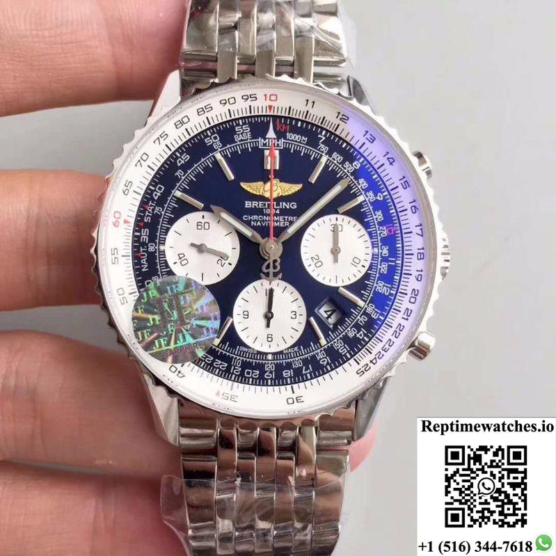 Breitling Navitimer 01 Ab012012/Bb01/447A Jf Factory Blue Dial-Rep Time Watches