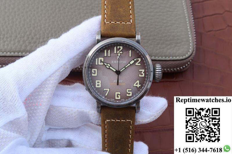 Zenith Pilot 11.1940.679/91.C807 Xf Factory Anthracite Dial-Rep Time Watches