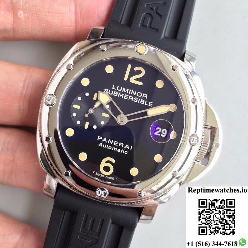 Panerai Luminor Submersible Pam024 V2 Black Dial-Rep Time Watches