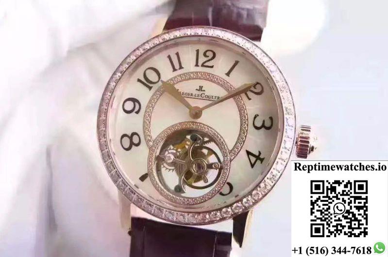 Jaeger-Lecoultre Rendez-Vous Tourbillon 3412405 White Mother Of Pearl Dial-Rep Time Watches