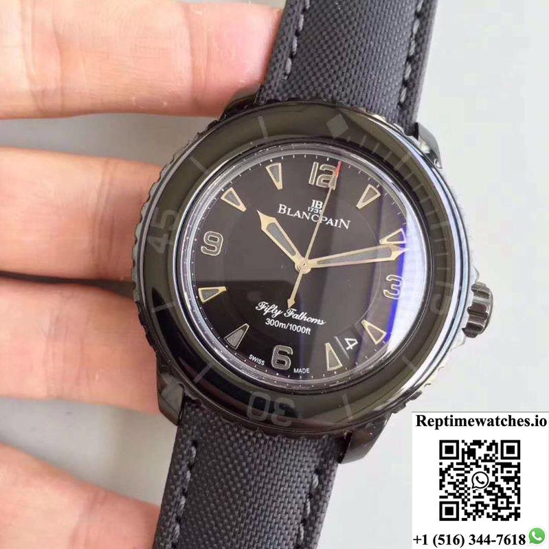 Blancpain Fifty Fathoms Dark Knight 5015-11C30-52A Zf Factory Black Dial-Rep Time Watches