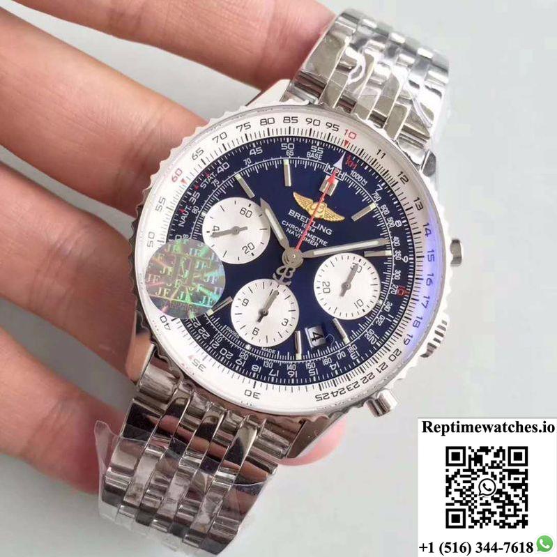 Breitling Navitimer 01 Ab012012/Bb01/447A Jf Factory Blue Dial-Rep Time Watches