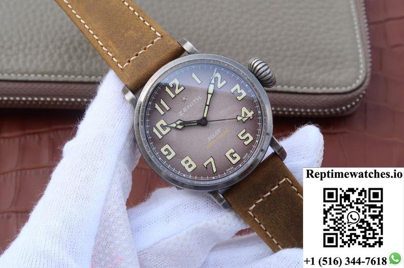 Zenith Pilot 11.1940.679/91.C807 Xf Factory Anthracite Dial-Rep Time Watches