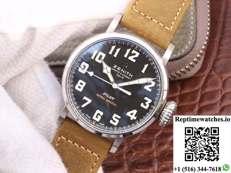 Zenith Pilot Type 20 Extra Special 03.2430.3000.21.C738 Xf Factory Black Dial-Rep Time Watches