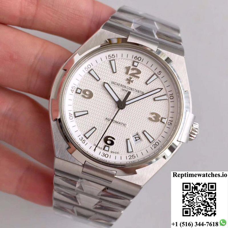 Vacheron Constantin Overseas 47040 Stainless Steel Bracelet Jj Factory White Dial-Rep Time Watches