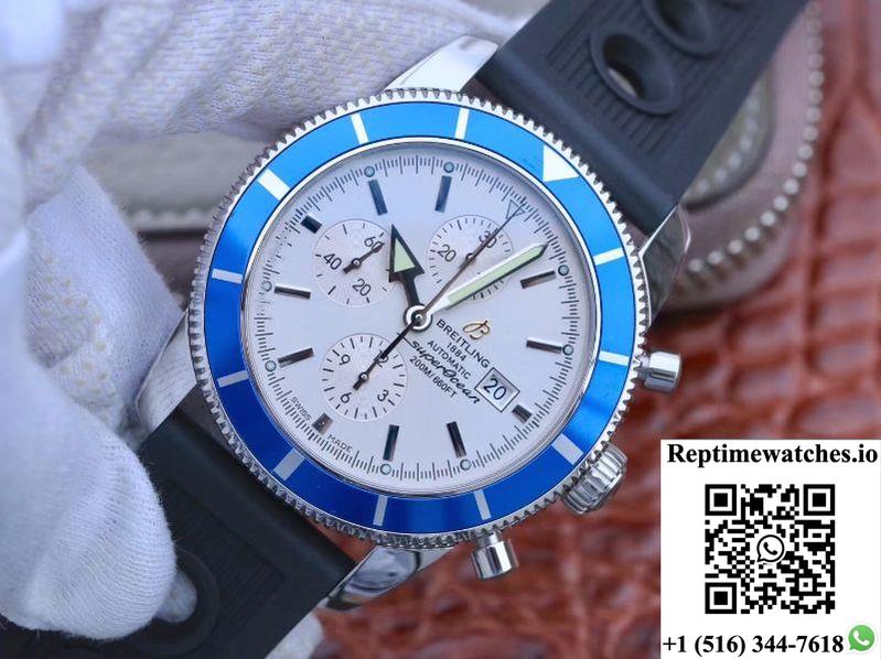 Breitling Superocean Heritage Ii 46Mm A1331217 Om Factory White Dial-Rep Time Watches