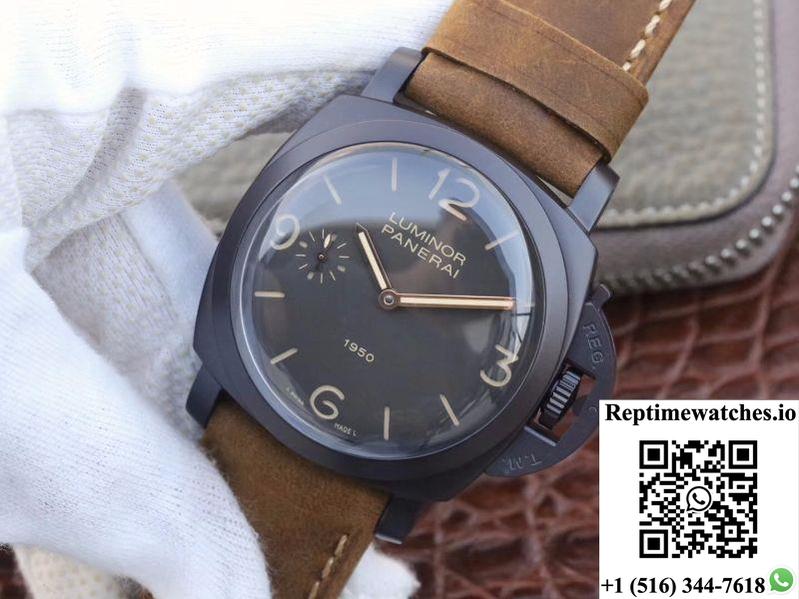 Panerai Luminor 1950 3 Days Pam 375 Zf Factory Black Dial-Rep Time Watches