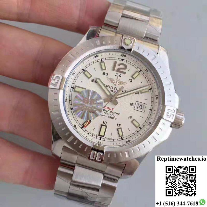 Breitling Colt Automatic 44Mm A1738811-G791 Gf Factory White Dial-Rep Time Watches