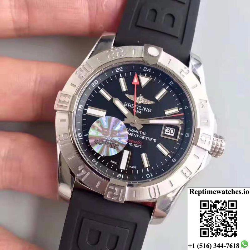 Breitling Avenger Ii Gmt A3239011/Bc35/152S Gf Factory Black Dial-Rep Time Watches