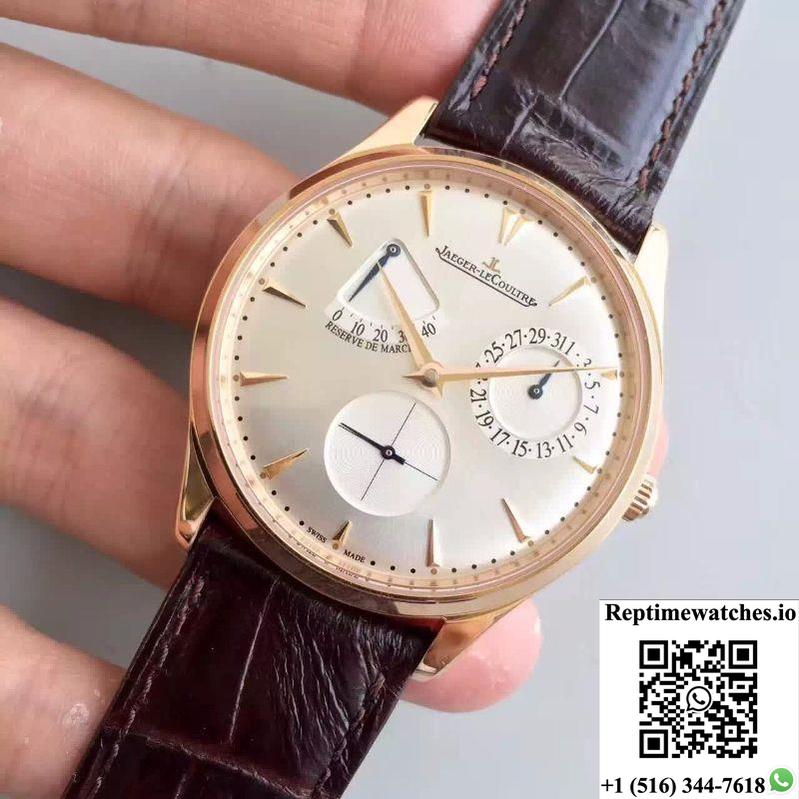 Jaeger-Lecoultre Master Ultra Thin Reserve De Marche 1372520 Zf Factory Silver Dial-Rep Time Watches