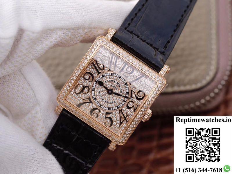 Franck Muller Master Square Ladies 6002 M Qz D Gf Factory Diamond Dial-Rep Time Watches