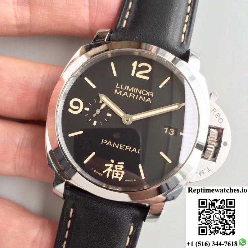 Panerai Luminor Marina 1950 3 Days Pam498 Fu Vs Factory V2 Black Dial-Rep Time Watches