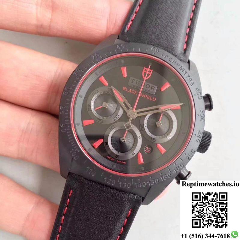 Tudor Fastrider Black Shield 42000Cr Zf Factory Black Dial-Rep Time Watches