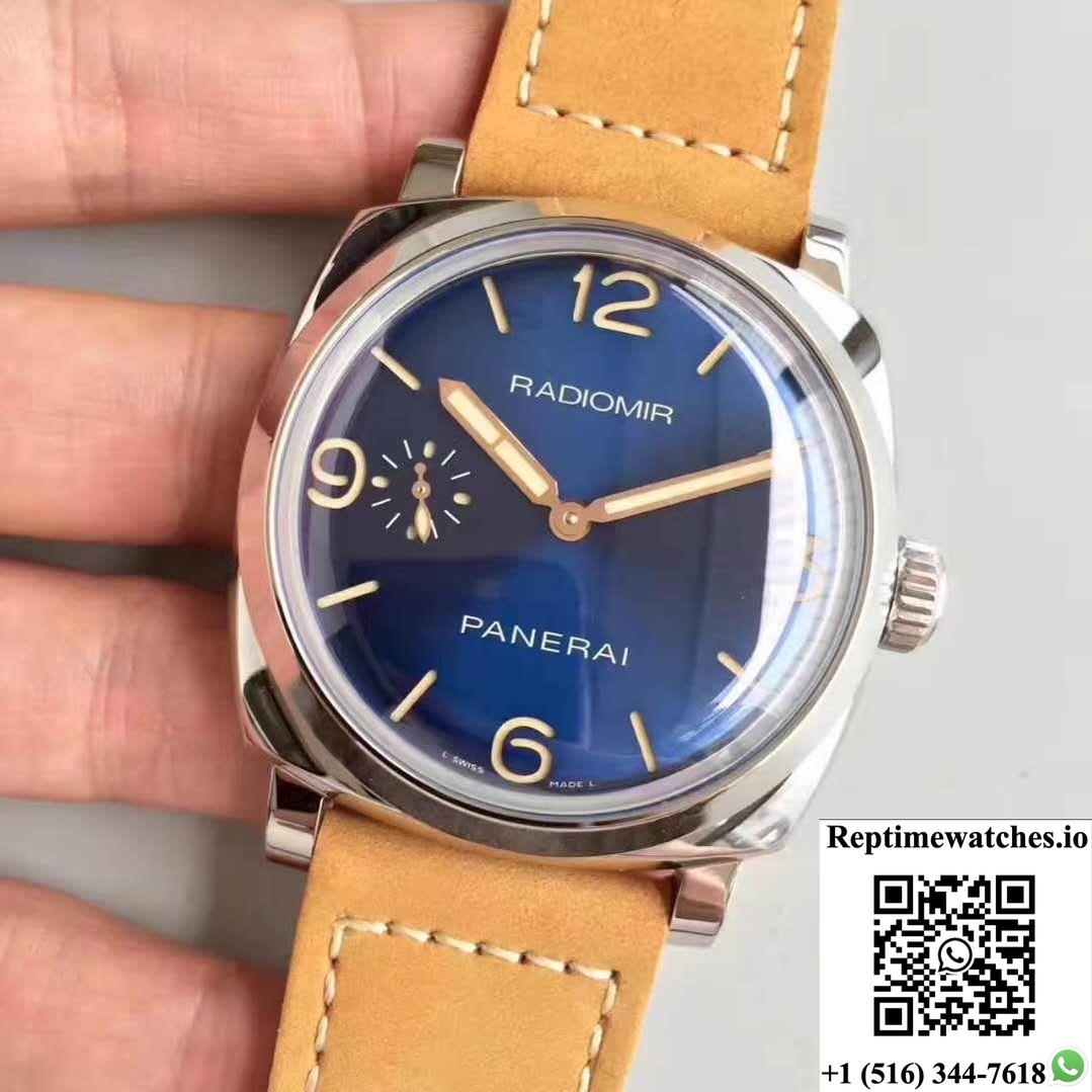 Panerai Radiomir 1940 Pam690 Zf Factory Blue Dial-Rep Time Watches