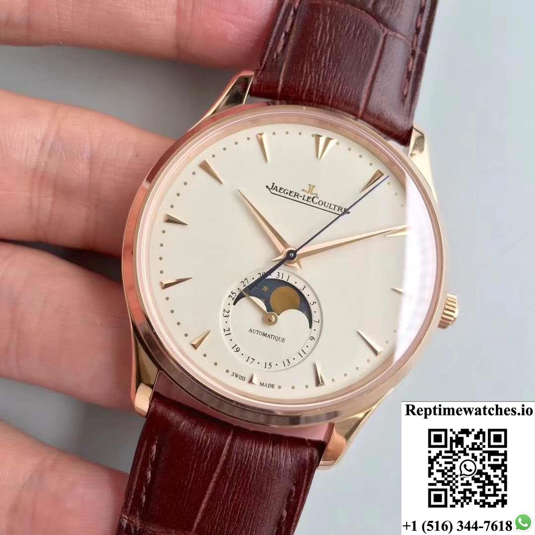 Jaeger-Lecoultre Master Ultra Thin Moon 1362520 Zf Factory White Dial-Rep Time Watches