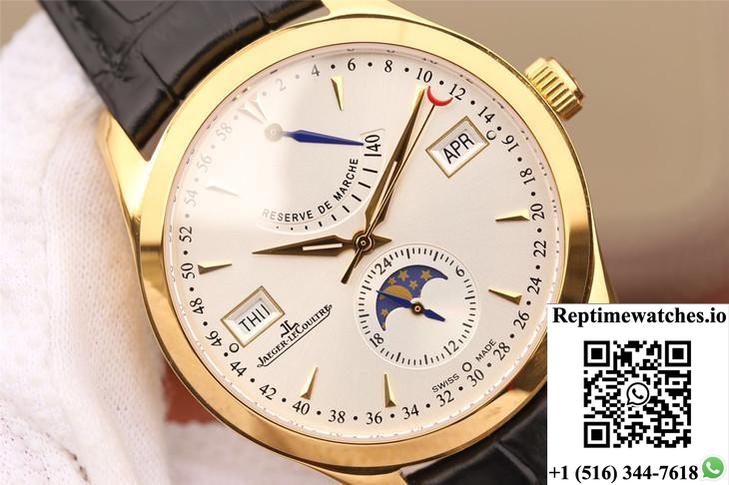 Jaeger-Lecoultre Master Calendar Q151242A 18K Yellow Gold Silver Dial-Rep Time Watches