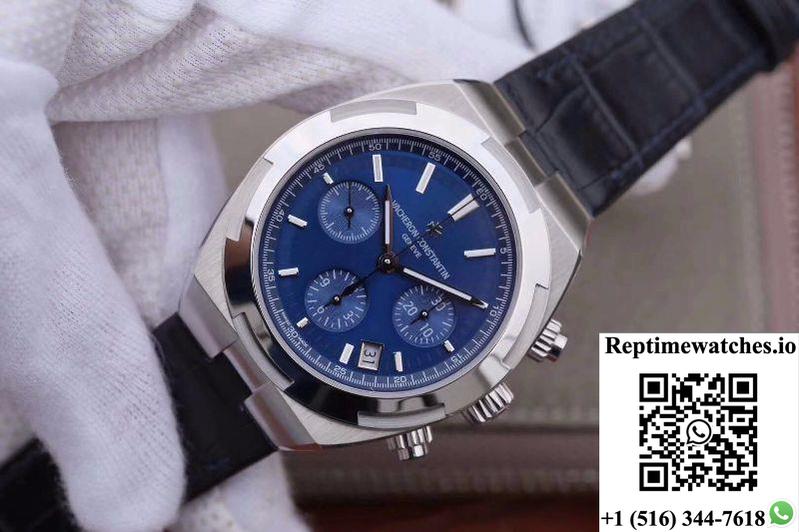 Vacheron Constantin Overseas Chronograph 5500V/110A-B148 8F Factory Blue Dial-Rep Time Watches