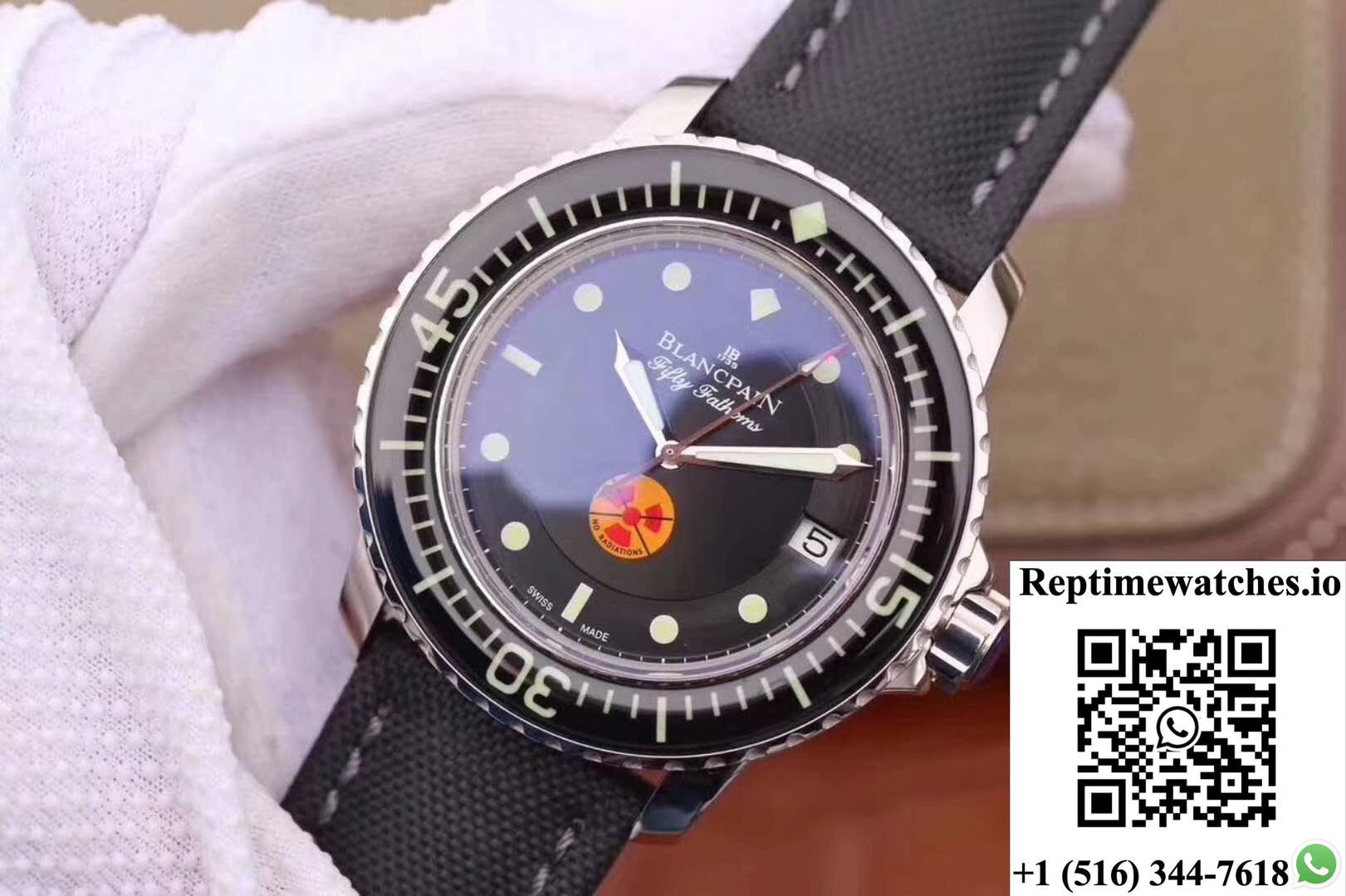 Blancpain Fifty Fathoms Tribute Limited Edition 5015B-1130-52 Zf Factory Black Dial-Rep Time Watches