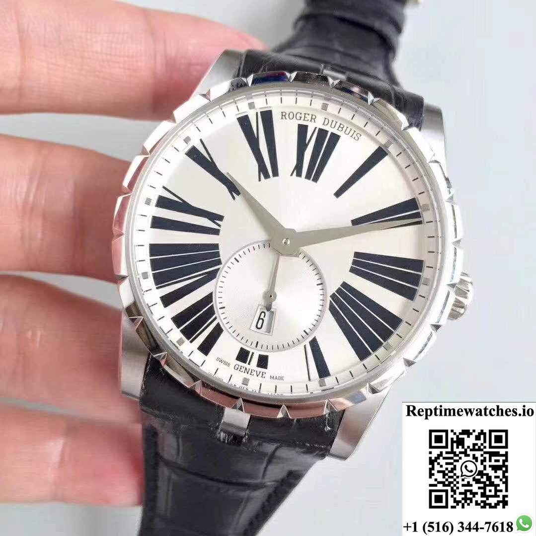 Roger Dubuis Excalibur 42Mm Automatic Rddbex0536 Silver Dial-Rep Time Watches