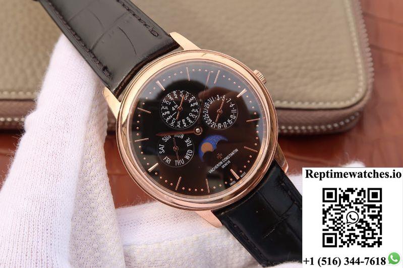 Vacheron Constantin Patrimony Perpetual Calendar 43175/000R-B343 Black Dial-Rep Time Watches