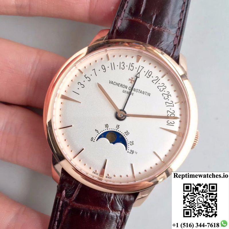 Vacheron Constantin Patrimony 4010U/000R-B329 18K Rose Gold White Dial-Rep Time Watches