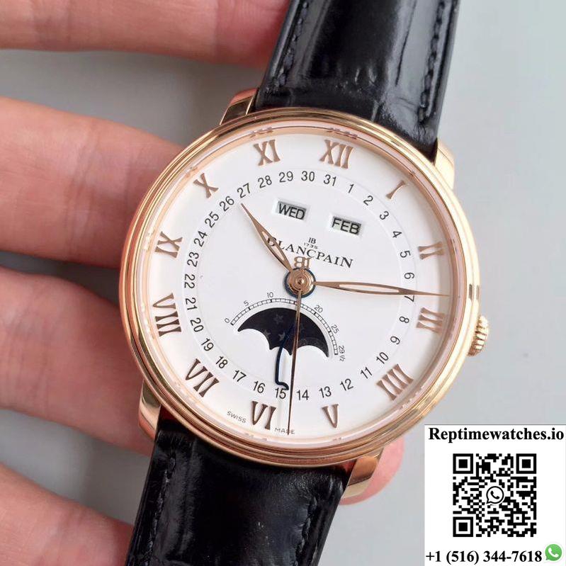 Blancpain Villeret 6654-3642-55B Om Factory White Dial-Rep Time Watches