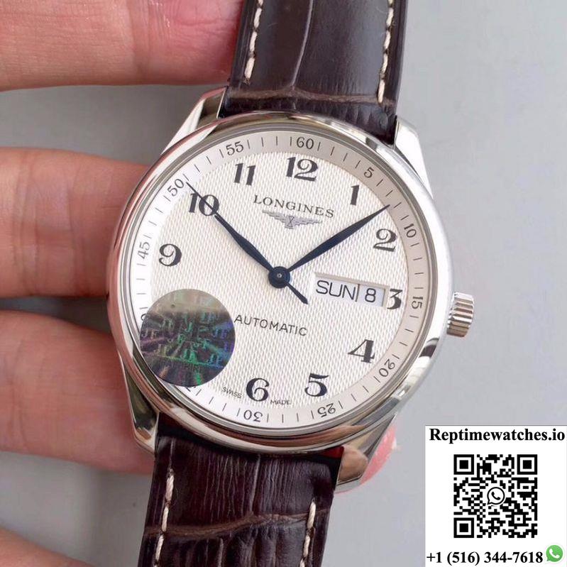Longines Master Day-Date L2.755.4.78.3 Jf Factory Silver Dial-Rep Time Watches