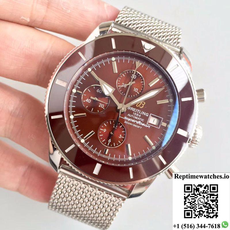 Breitling Superocean Heritage Ii Chronograph 46 A1331233/Q616/152A Gf Factory Chocolate Dial-Rep Time Watches