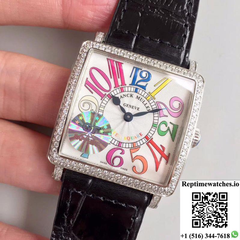 Franck Muller Master Square Ladies 6002 M Qz D White Dial Gf Factory-Rep Time Watches